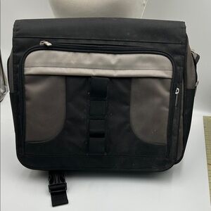 Mcklein Black and Gray Men's Laptop Shoulder Bag USED